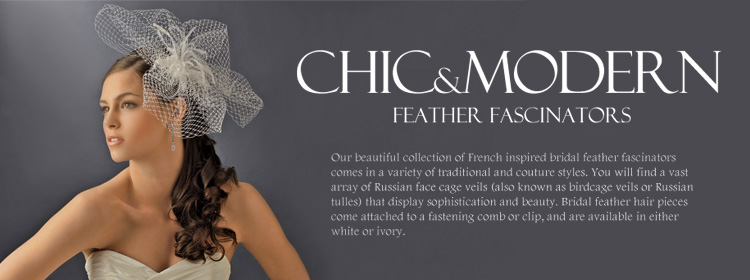 Wedding Factory Directs Feather Hair Veils
