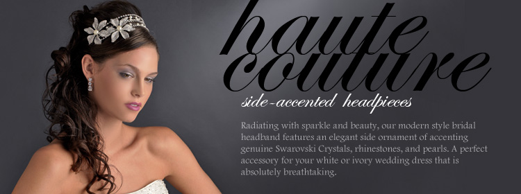 Wedding Factory Directs Side Accented Headpieces